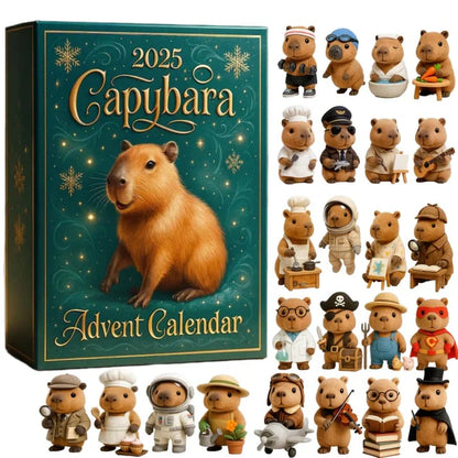 Capybara Holiday Countdown Advent Calender Gift Box
